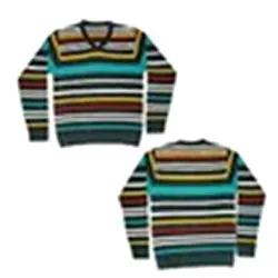 Multicolored Striped Sweater(Full Size)
