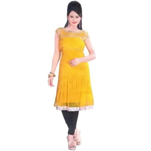 Colorful Comeliness Georgette Kurti