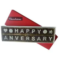 Dazzling Happy Anniversary SMS Chocolates for the Beloved