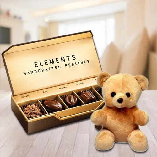 Send Combo of Teddy N Elements Chocolates from ITC
