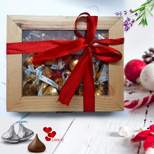 Irresistible Hersheys Kisses Wooden Gift Box