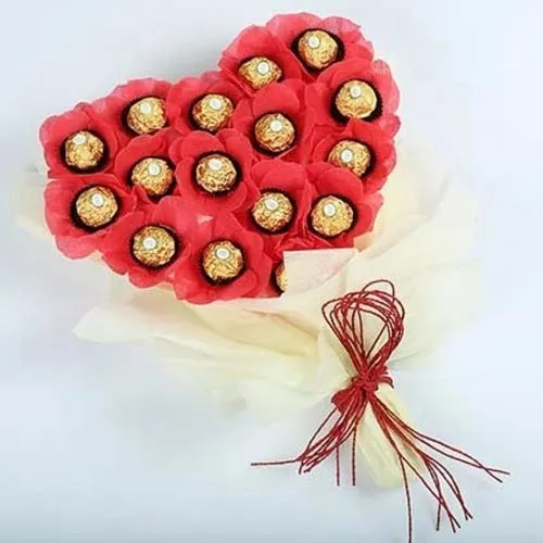 Exclusive Bouquet of Ferrero Rocher Chocolate