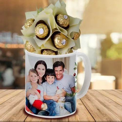 Amazing Personalized Coffee Mug with Ferrero Rocher
