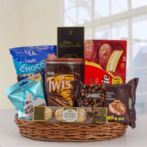 Chocolate Indulgence delivered to Goa Online Gift Hampers delivery in Goa  by Fluver Gifts