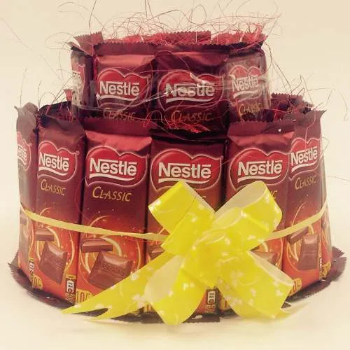 Sublime Dual Layer Arrangement of Nestle Classic Chocolates