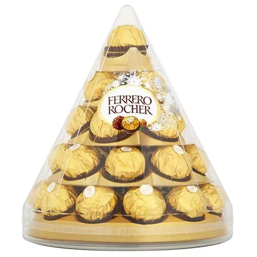 Cheerful Pyramid Tower of Ferrero Rocher Chocolate