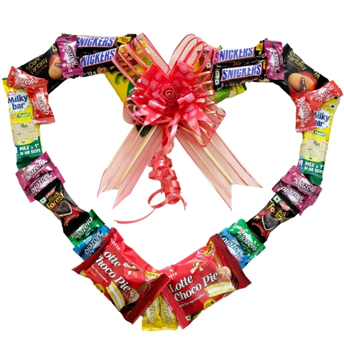 Tempting Chocolate Heart Wreath