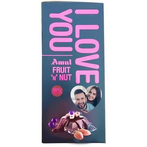 Enjoyable I Love You Personalized Photo Fruit n Nut Bar