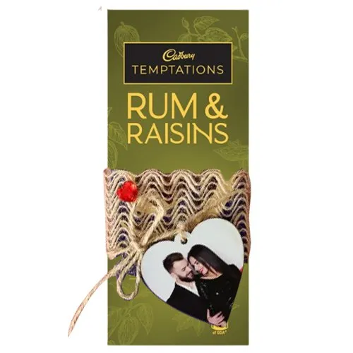 Exclusively Personalized Photo Temptation Rum n Raisins Chocolate