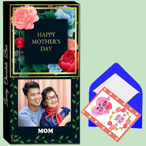 Tasty Mothers Day Chocolate Bar with Personalization