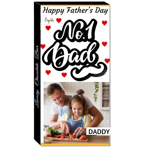 Blissful Personalize Chocolate Bar for Dad