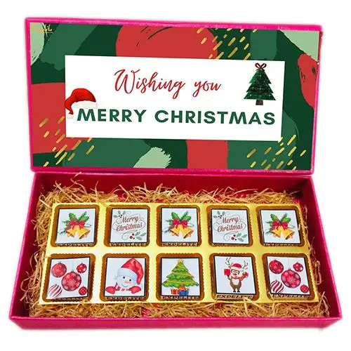 Box of Assorted Chocolates with Festive Flavors
