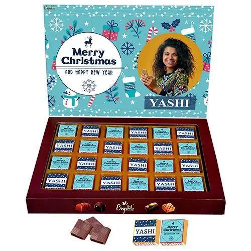 Personalized Festive Chocolates Gift Box