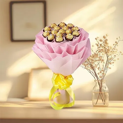 Love Bouquet of 24 Pcs. Ferrero Roacher Chocolates