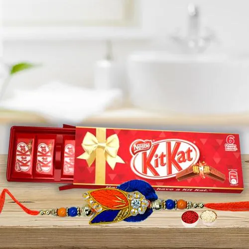 Kitkat Family Pack Chocolate Box with Rakhi