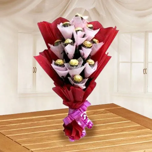 Exquisite Bouquet of Ferrero Rocher Chocolate