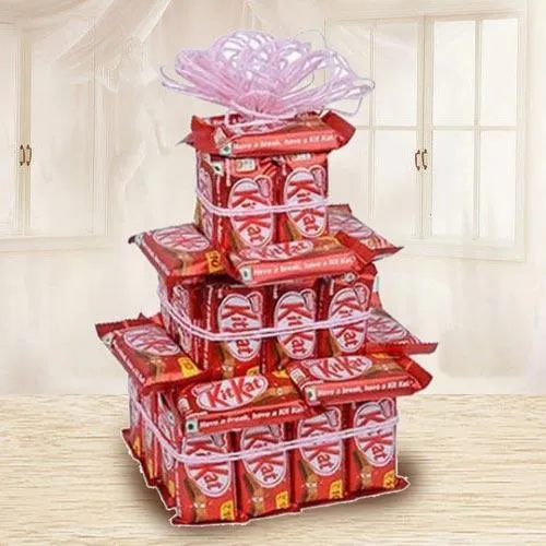 Delightful Nestle Kitkats 3 Tier Arrangement