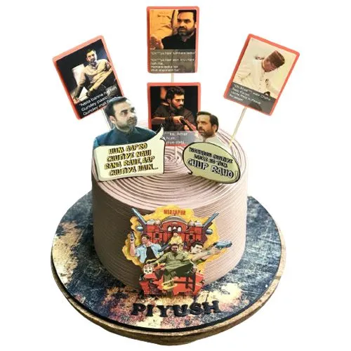 Glorious Mirzapur Theme Customizable Cake