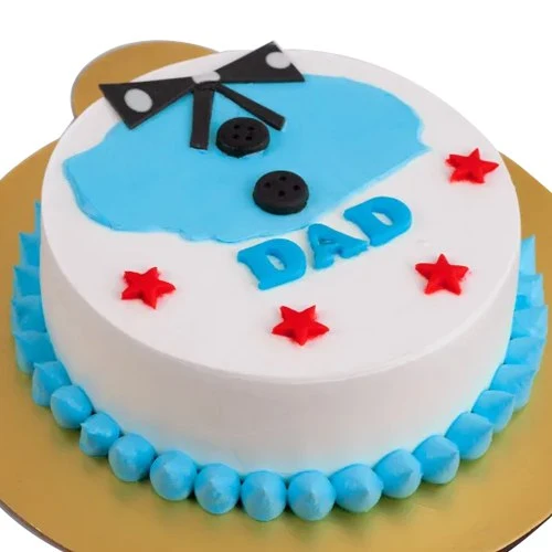 Bountiful Bow Cream Cake for Dad