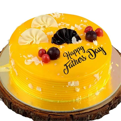 Tempting Mango Cream Cake for Fathers Day
