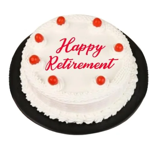 Retiring Treat Vanilla Cake