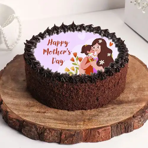 Delectable Mothers Day Chocolate Cake