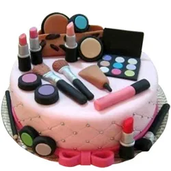 Order Online Makeup Set Theme Cake Online