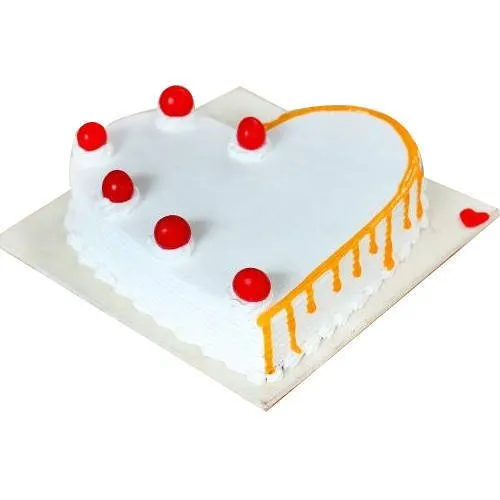 Deliver Vanilla Cake in Heart Shape