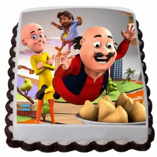 Deliver Kids Motu Patlu Photo Cake