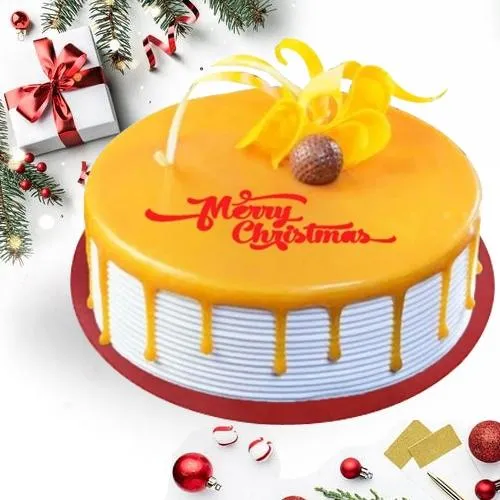 Lip-Smacking Butterscotch Cream Cake for Xmas