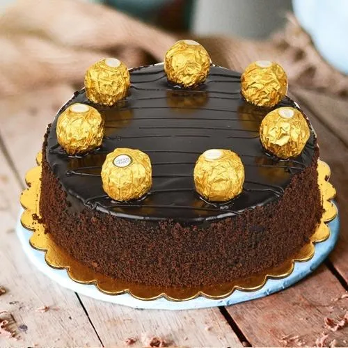 Chocolate-Draped Ferrero Rocher Cake	
