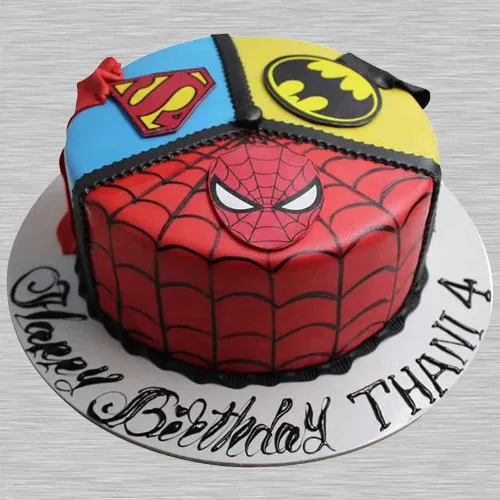 Amazing Super Hero Special Fondant Cake