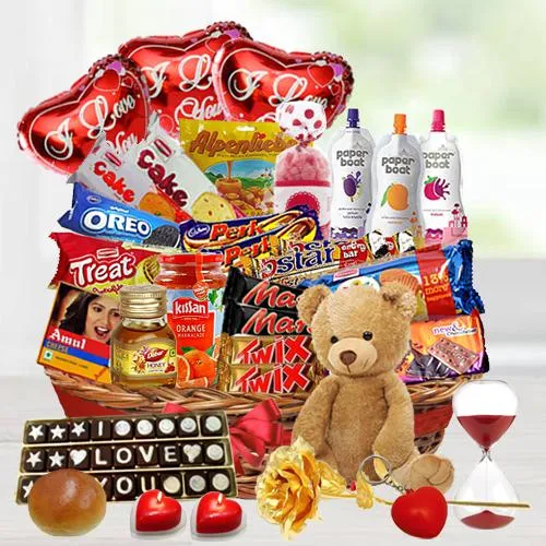 Surprising Valentine Treat Basket