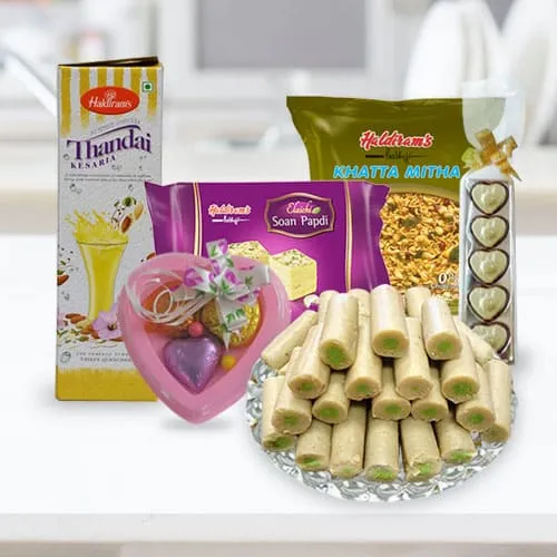 Order Haldiram Hamper with Homemade Chocolates Online