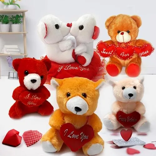 Valentines Day Lovable Teddy Bears Selection