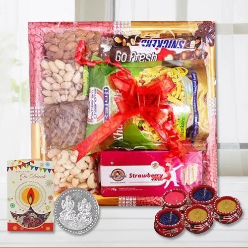 Perfect Delight Diwali Hamper with Diyas N Lots