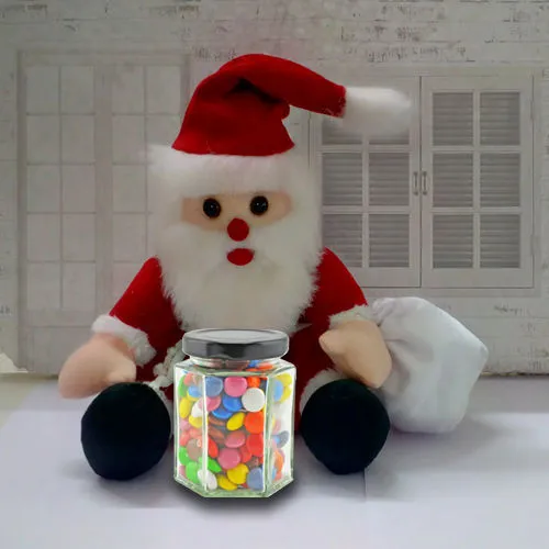 Santa Claus with Cadbury Gems