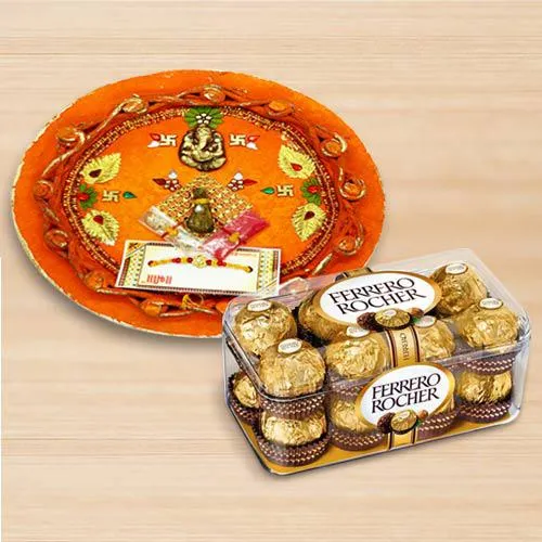 Ferrero Rocher with Pooja Thali