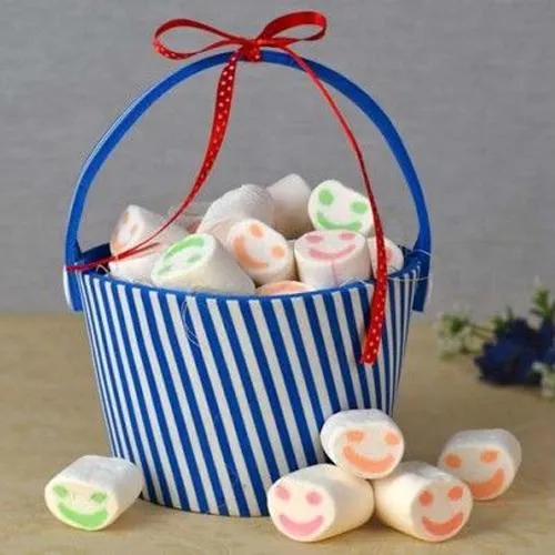 Yummy Marshmellows in a Tin Bucket