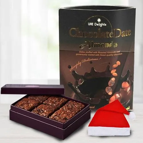 Exquisite Chocos Pack with Brownie N Santa Claus Cap