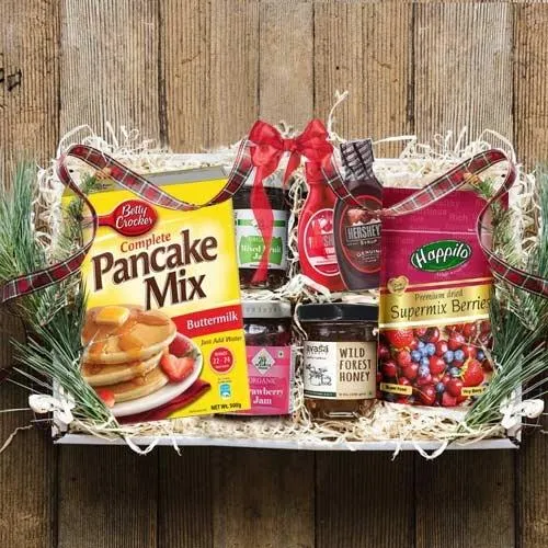 Tasty Pan Cake N Assortments Breakfast Gift Hamper