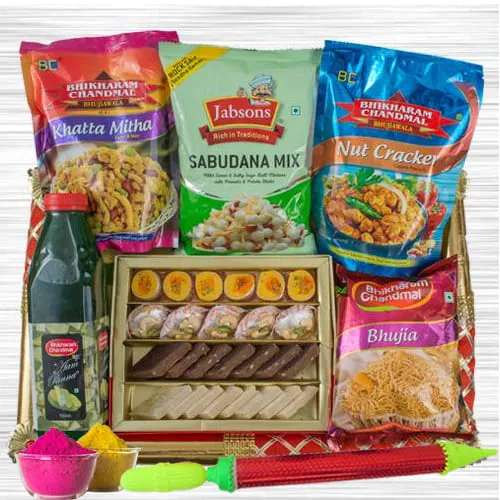 Delectable Munches Gift Hamper for Holi