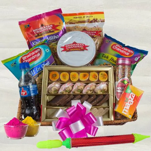 Tasty Sweets n Snacks Gift Hamper for Holi