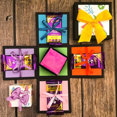 Delightful Chocolates Explosion Gift Box for Holi