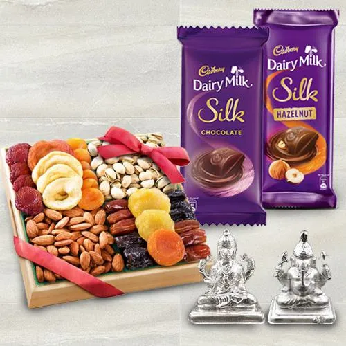 Finest Combo of Dry Fruits and Cadbury Chocolates with Idol