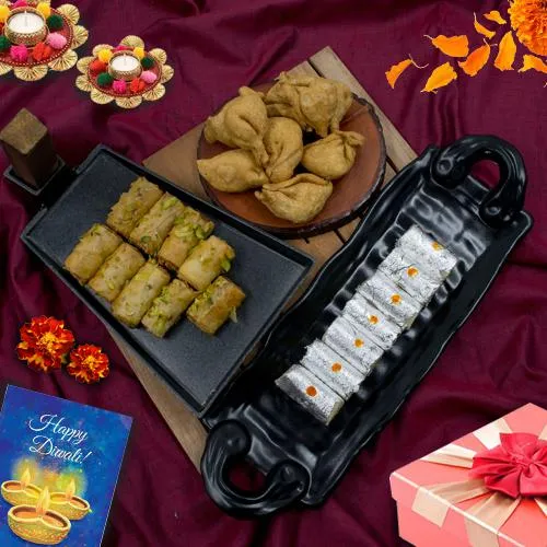 Tasty Roll Baklava with Haldiram Sweets n Snacks