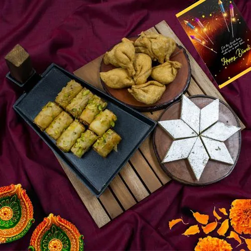 Ambrosial Roll Baklava with Haldiram Sweets n Snacks