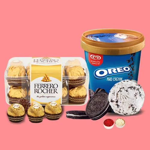 Yummy Kwality Walls Oreo Ice Cream n Ferrero Rocher
