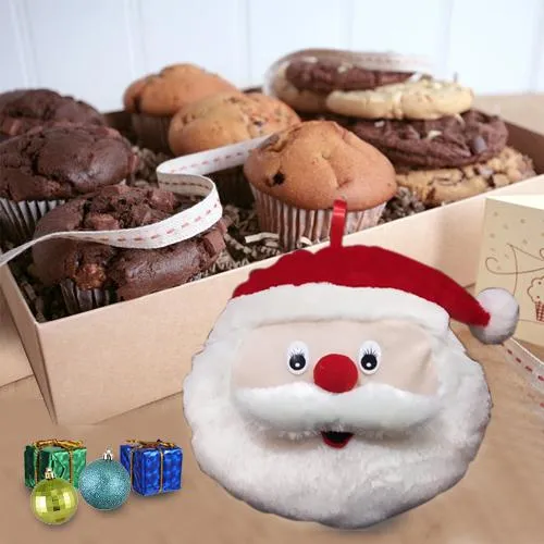 Outstanding Xmas Dessert Experience with Santa Cushion