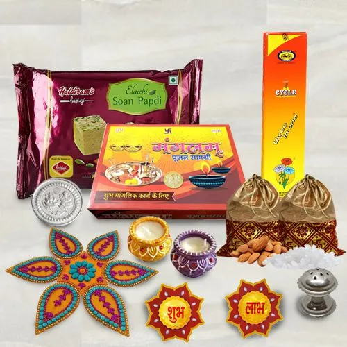 Enticing Deewali Decor Gift with Ganesh Laxmi Mandap